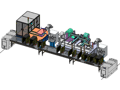 Display border adhesive strip automation line